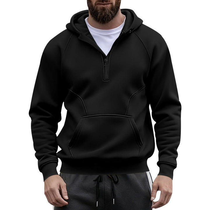 Men's sporty hoodie with modern zipper and practical pockets Lisslune
