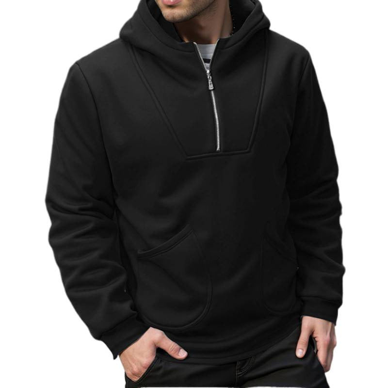 Men's hoodie with innovative design and practical zipper Lisslune