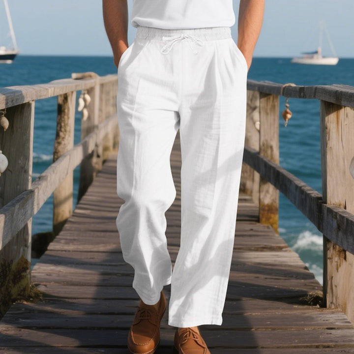 Men's Comfortable Beach Pants with Adjustable Drawstring Lisslune