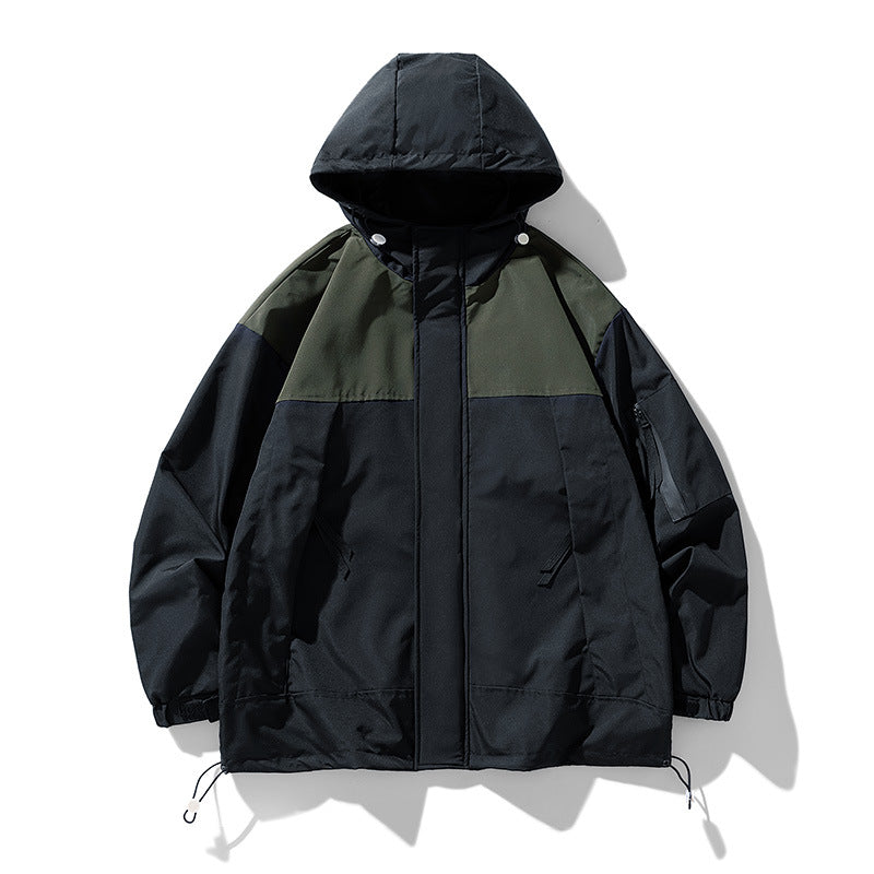 Men's functional weather jacket with innovative hood design and breathable inserts Lisslune