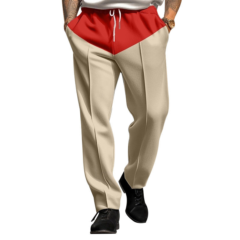 Men's sporty jogging pants with contrast details and adjustable drawstring Lisslune