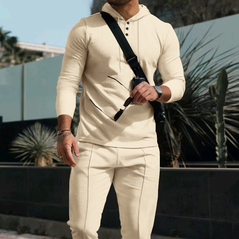 Men's sporty hoodie with practical zipper Lisslune