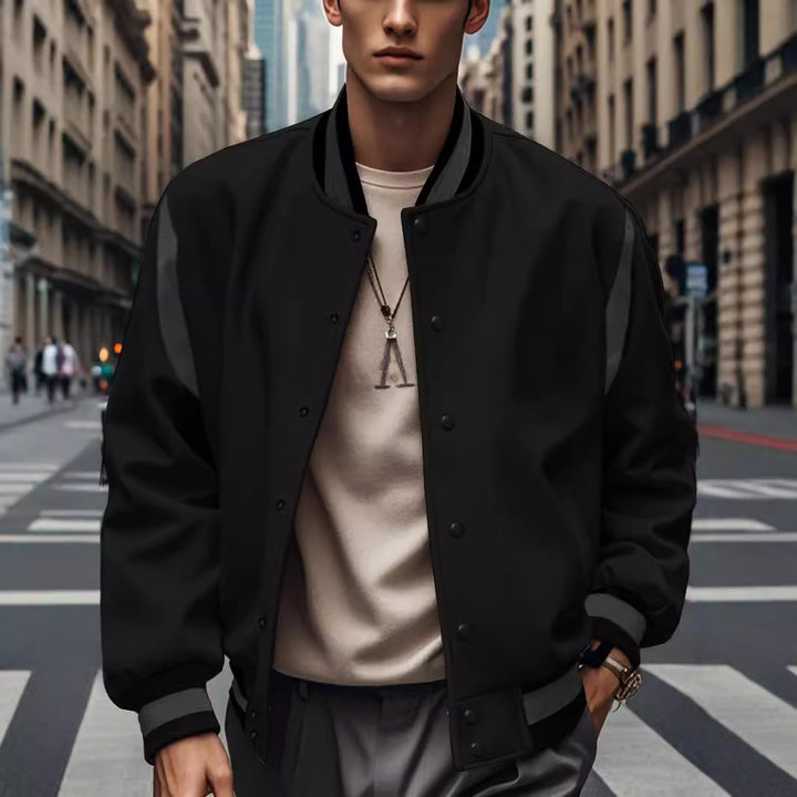 Men's stylish bomber jacket with contrast details Lisslune