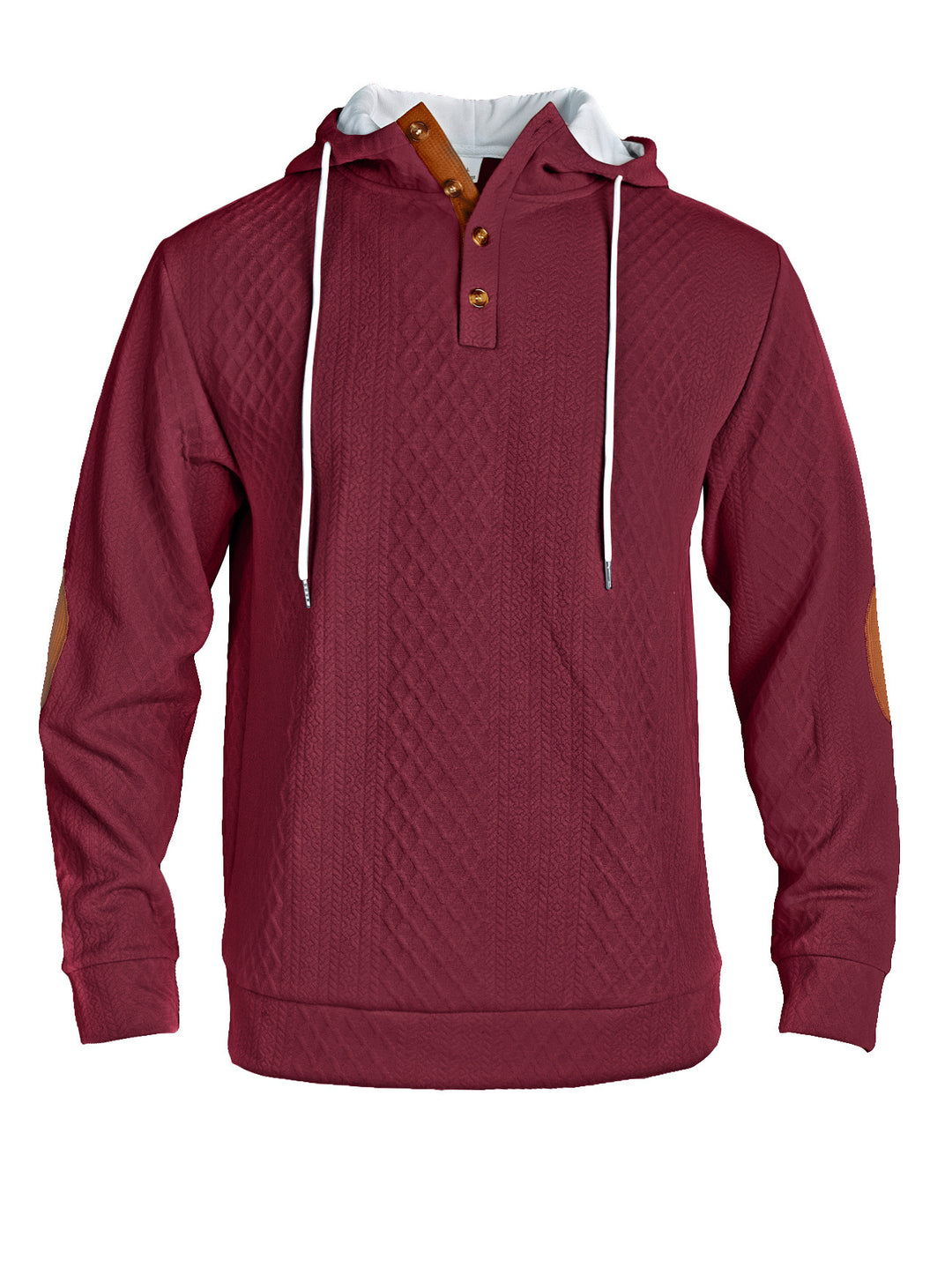 Men's casual hoodie with innovative knit structure and fashionable accents Lisslune