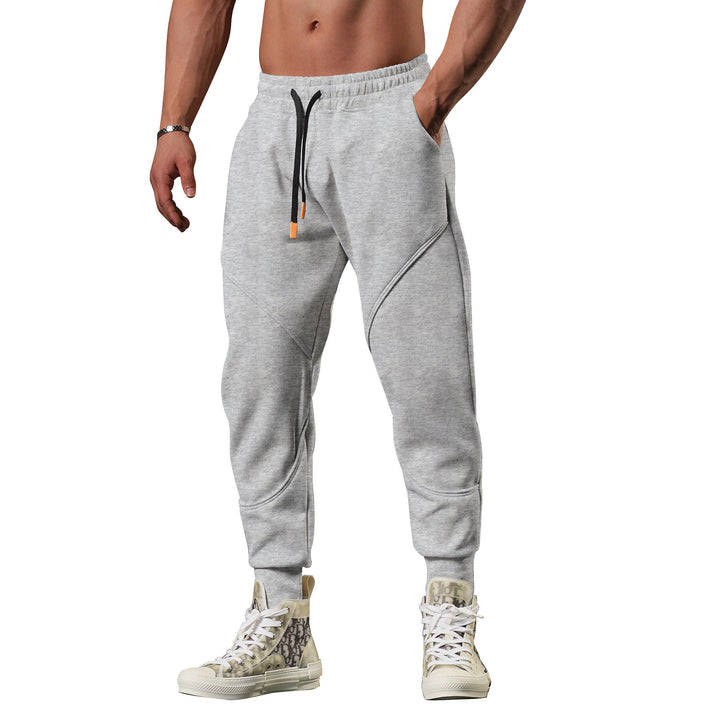 Men's modern sweatpants with innovative cut and practical pockets Lisslune