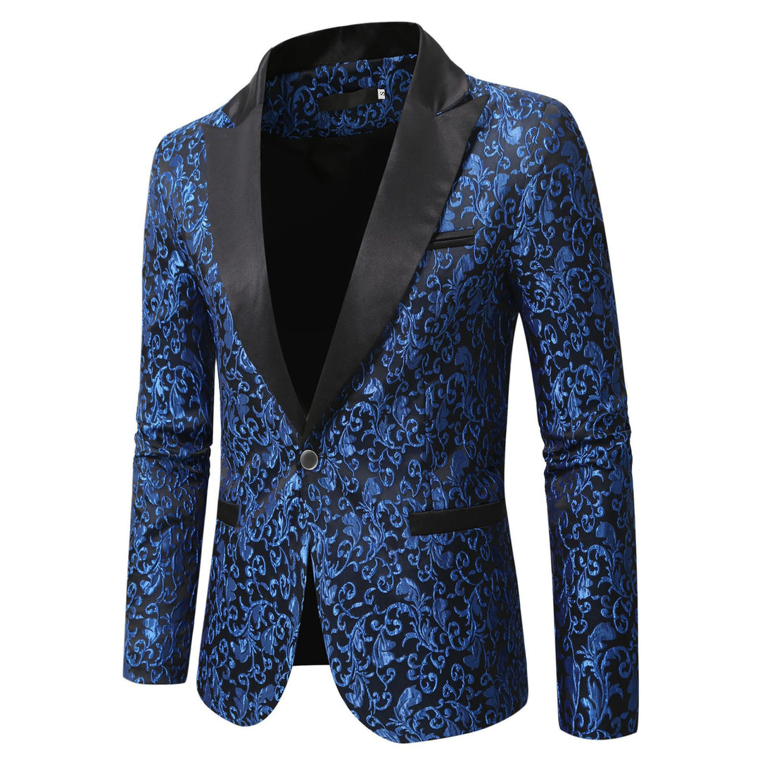 Men's elegant blazer with floral patterns Lisslune