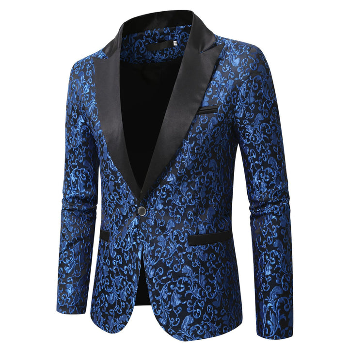 Men's elegant blazer with floral patterns Lisslune
