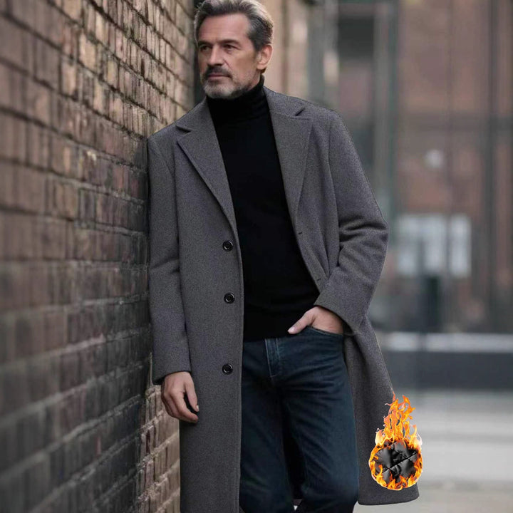 Men's elegant wool coat Lisslune