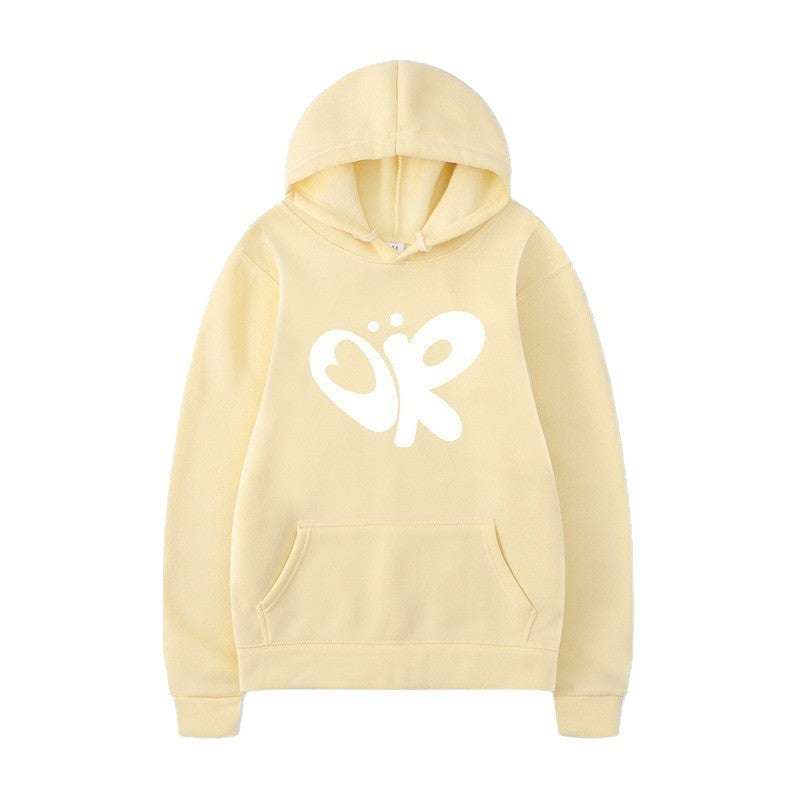 Women’s hoodie with large print and practical kangaroo pocket Lisslune