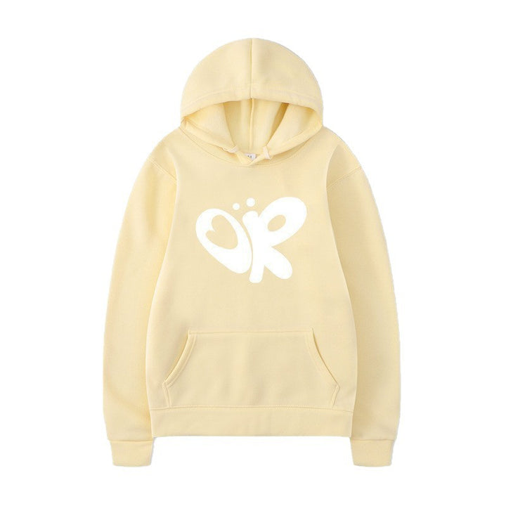 Women’s hoodie with large print and practical kangaroo pocket Lisslune