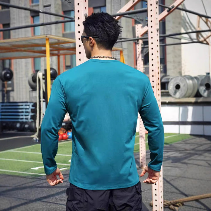 Men's Long Sleeve Sports Shirt with Breathable and Moisture-Regulating Technology Lisslune