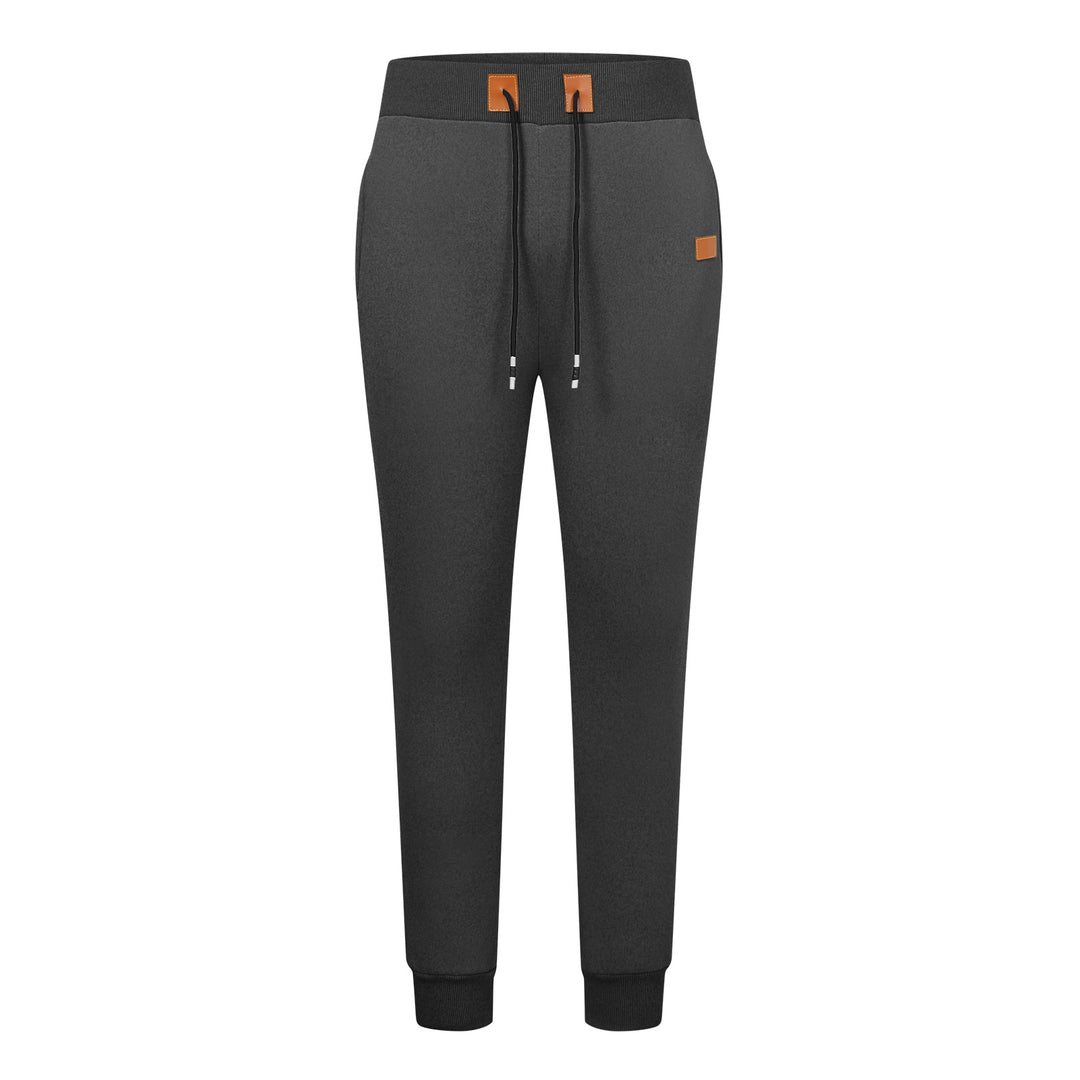 Men's Comfortable Jogging Pants with Adjustable Waist and Side Zipper Pockets Lisslune