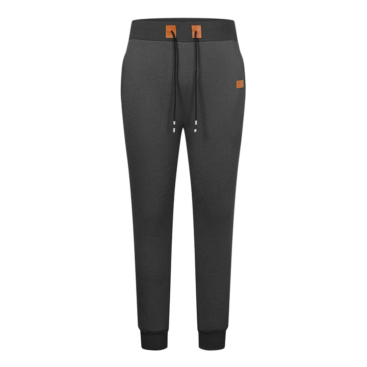 Men's Comfortable Jogging Pants with Adjustable Waist and Side Zipper Pockets Lisslune