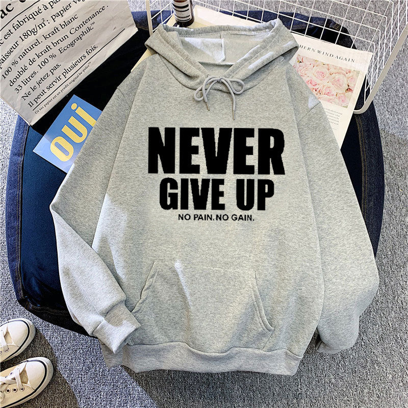 Women's hoodie with motivating lettering Lisslune 1772613019
