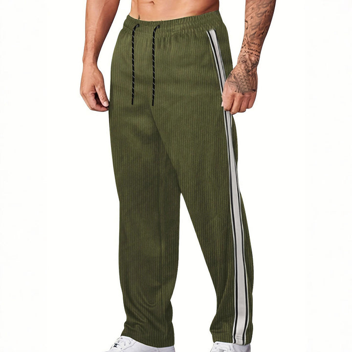 Men's sporty joggers with elegant side stripes and adjustable waistband Lisslune