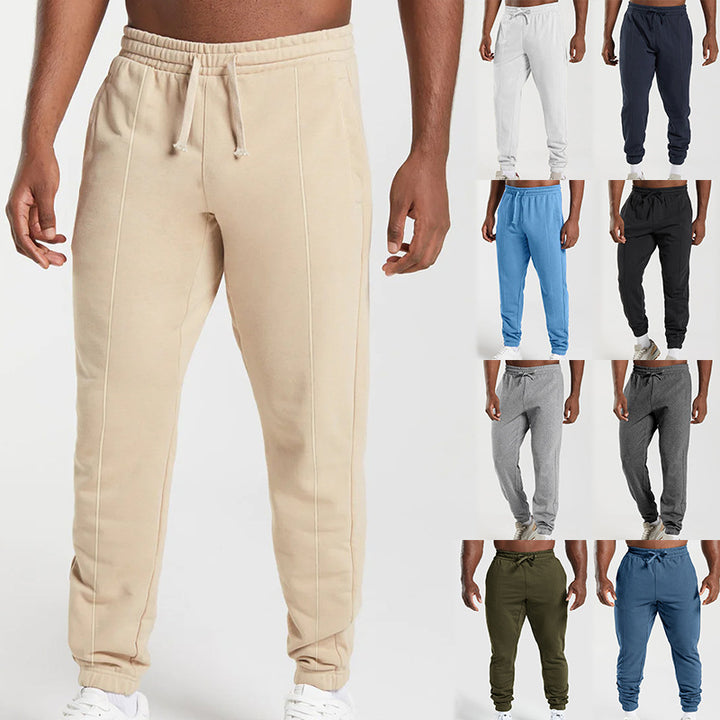 Men's Comfortable Sweatpants with Elastic Waistband and Practical Side Pockets Lisslune