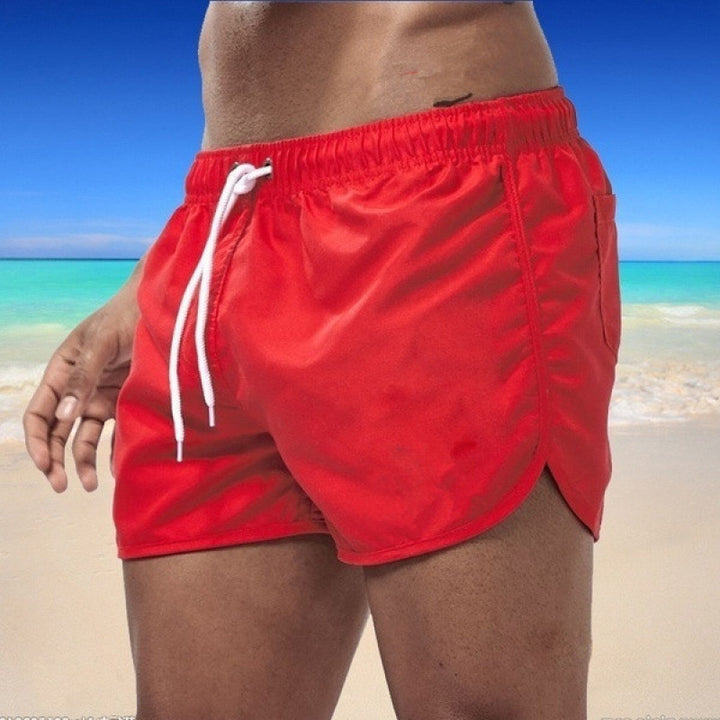 Men's swim shorts made of quick-drying material with an elastic waistband Lisslune
