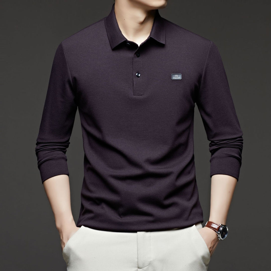 Men's polo shirt with modern cotton blend and fitted cut Lisslune