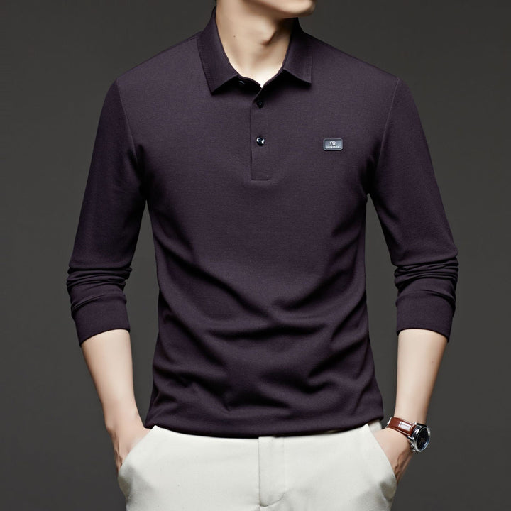 Men's polo shirt with modern cotton blend and fitted cut Lisslune