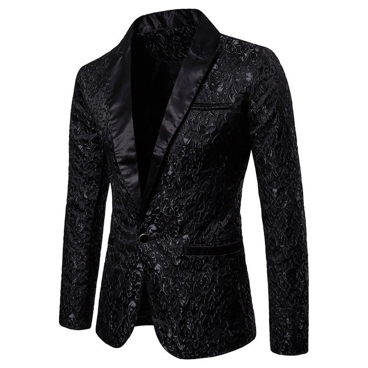 Men's elegant blazer with floral patterns Lisslune