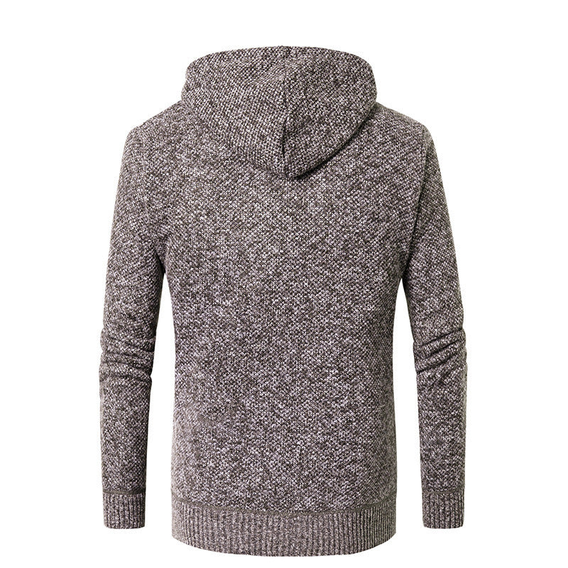 Men's modern cardigan with hood and soft lining Lisslune