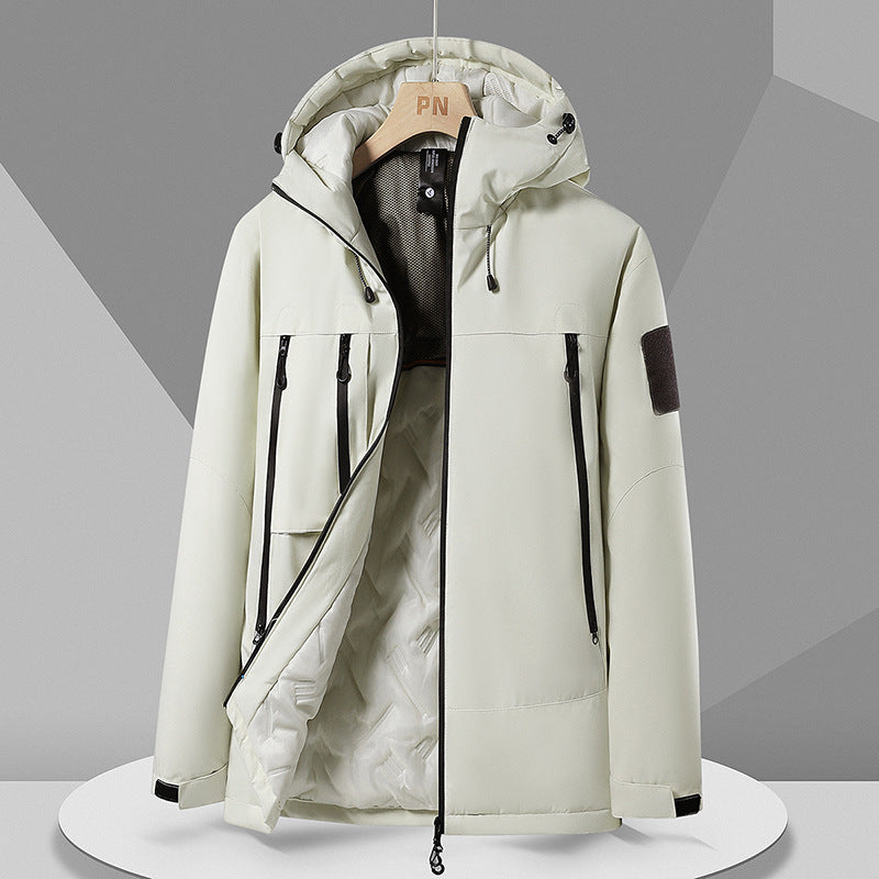 Men's Multifunctional Outdoor Jacket with Weatherproof Membrane and Insulating Lining Lisslune