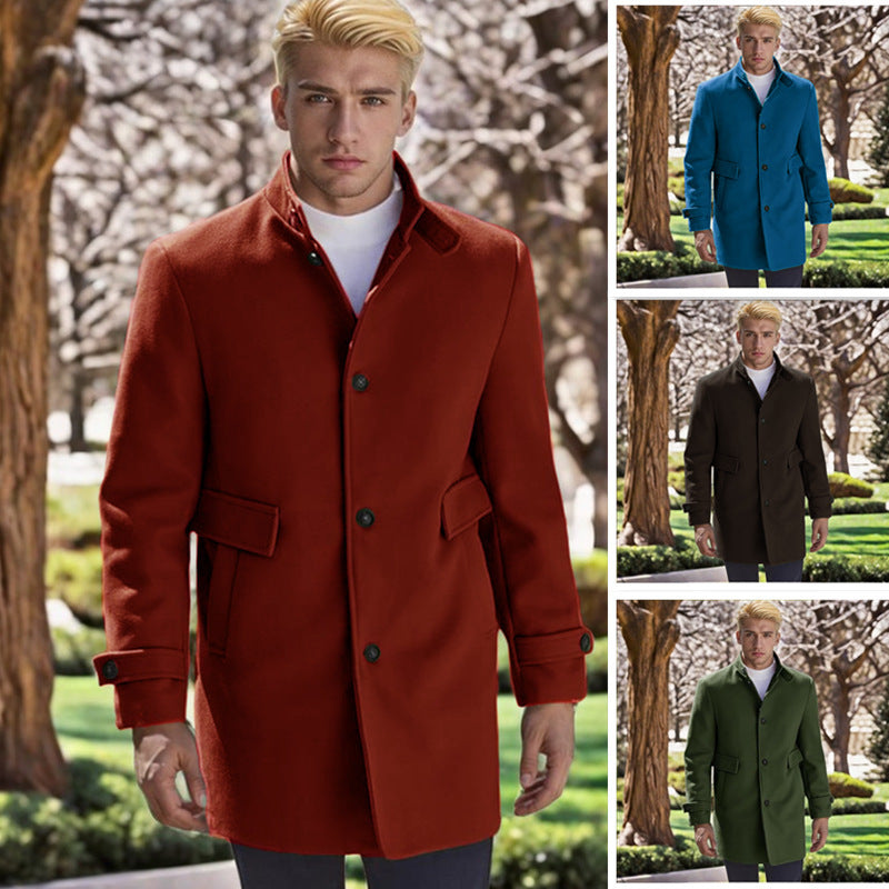 Men's elegant, fitted wool coat Lisslune
