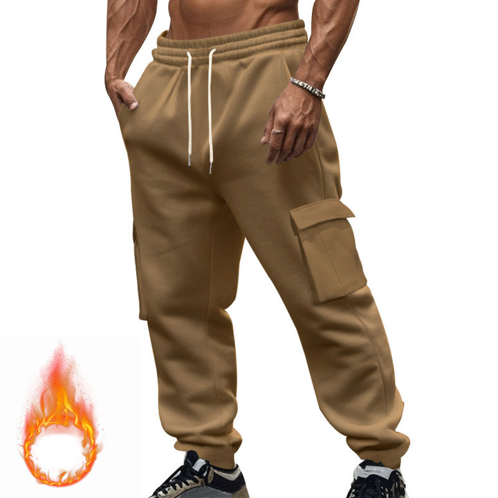 Men's cargo joggers with side pockets and elastic waistband Lisslune