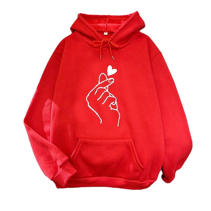 Women’s hoodie with creative hand graphic Lisslune