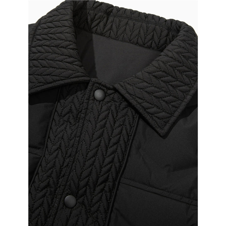 Men's Quilted Leisure Jacket with Innovative Collar Lisslune