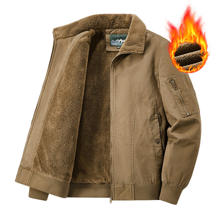 Men's Thermal Insulated Functional Jacket with Plush Lining Lisslune