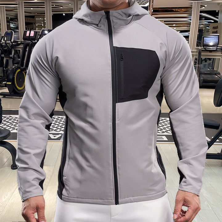 Men's breathable sports jacket with practical zip pockets Lisslune