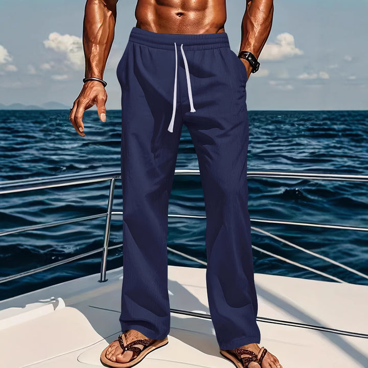 Men's comfortable leisure pants with elastic waist Lisslune