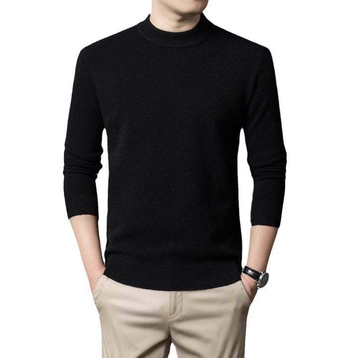 Men's fine knit sweater with high collar Lisslune