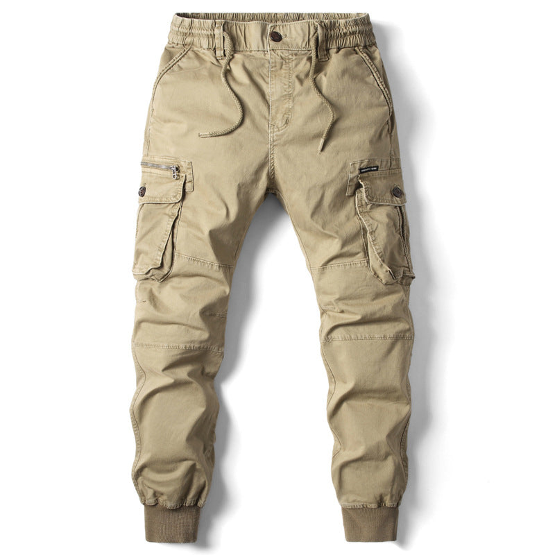 Men's Cargo Jogging Pants with Adjustable Waist and Practical Pockets Lisslune