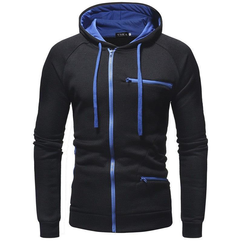 Men's hoodie with functional zipper pockets Lisslune