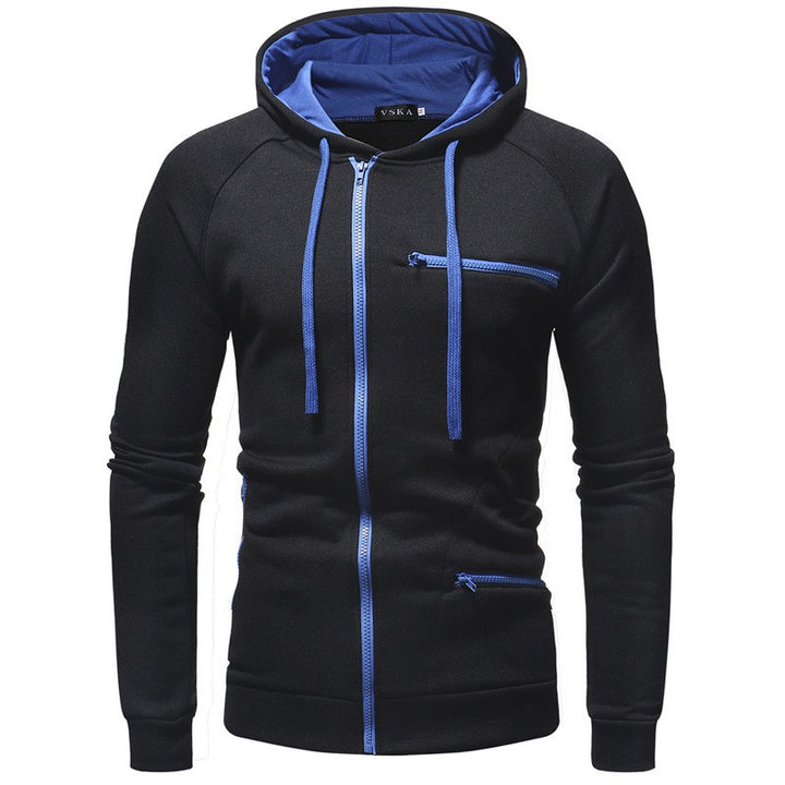 Men's hoodie with functional zipper pockets Lisslune