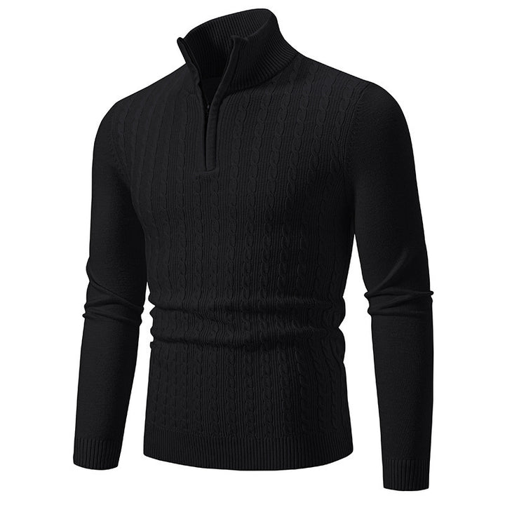 Men's stylish turtleneck sweater with zipper Lisslune
