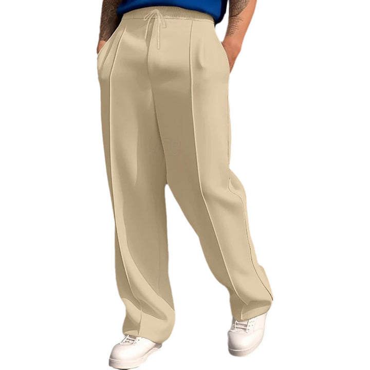 Men's sporty joggers with an elastic waistband and practical side pockets Lisslune