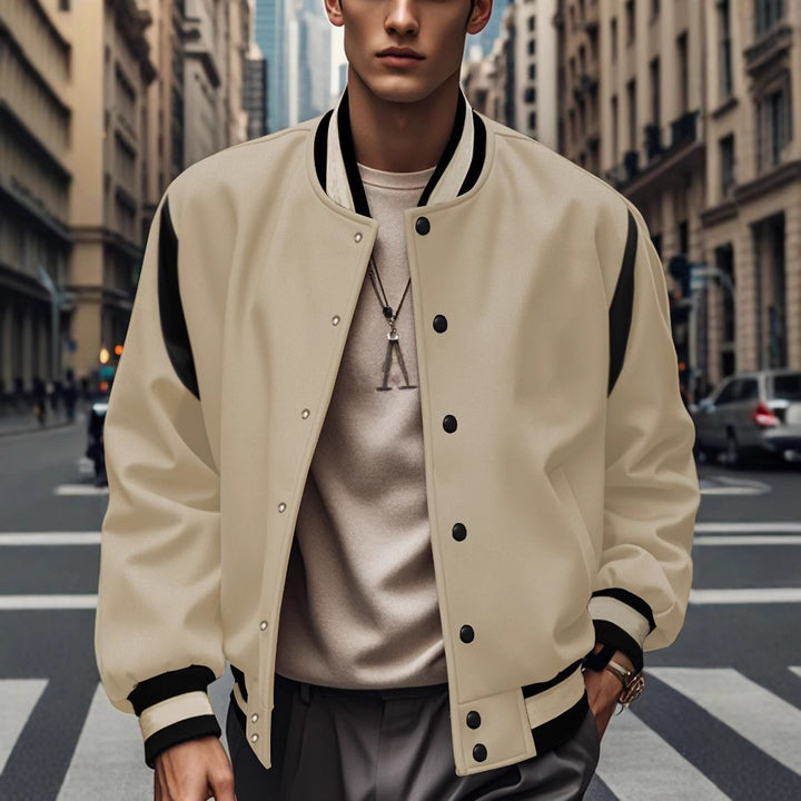 Men's bomber jacket with contrasting sleeves Lisslune