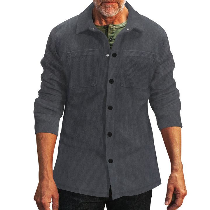Men's lightweight cotton jacket with double breast pockets Lisslune