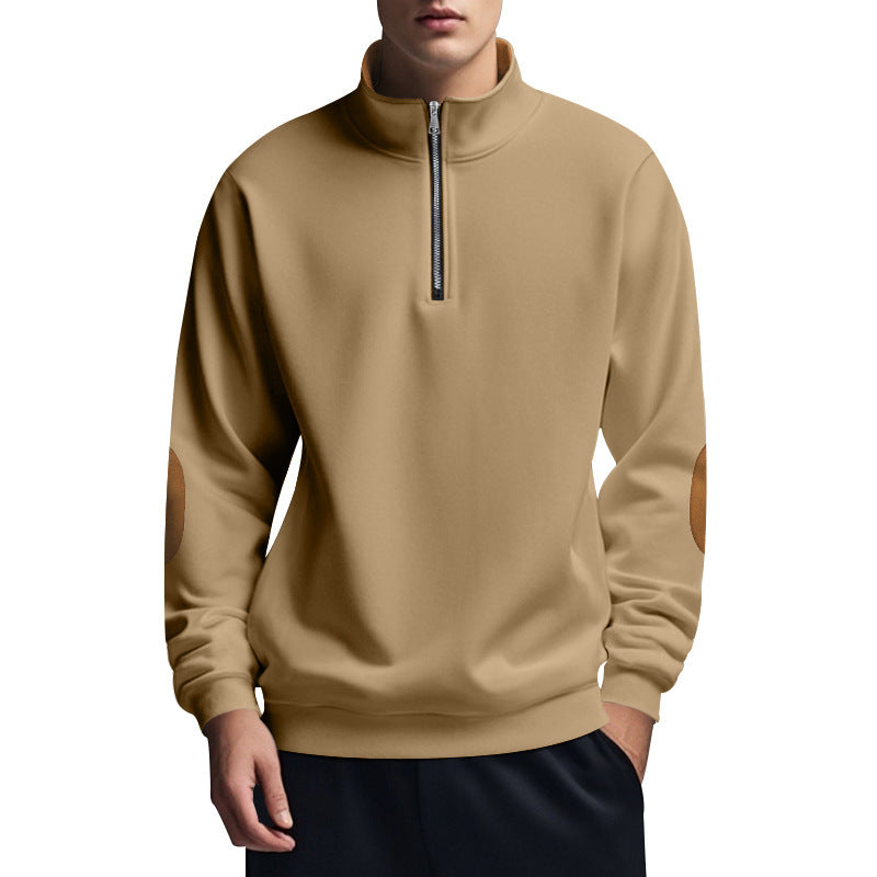 Men's functional pullover with high collar and zipper Lisslune