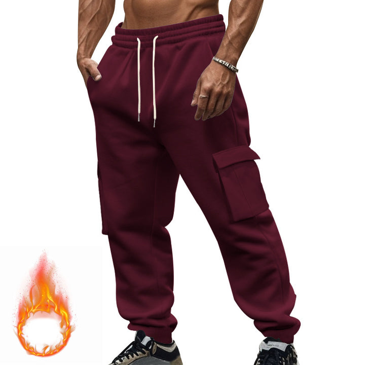 Men's cargo joggers with side pockets and elastic waistband Lisslune