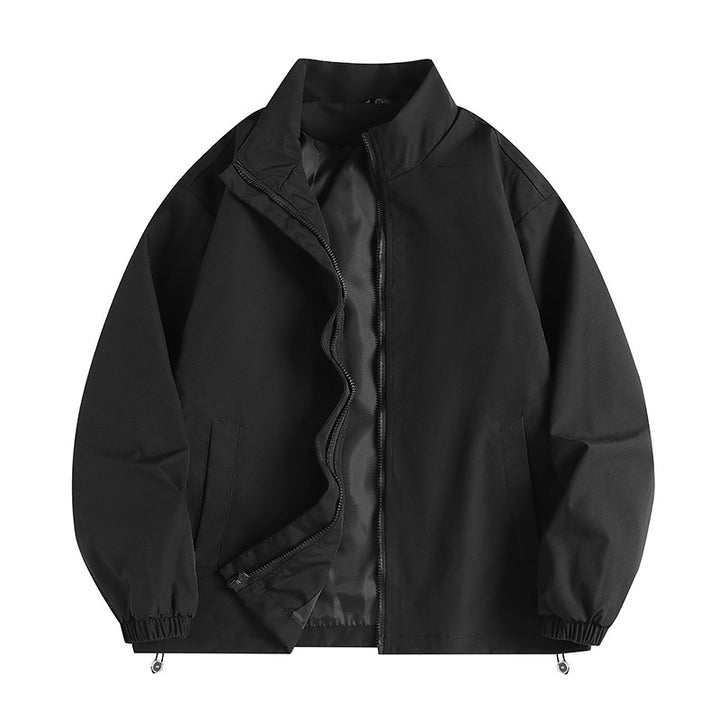 Men's casual windbreaker with a high collar and practical pockets Lisslune