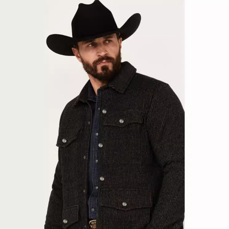 Men's durable cotton jacket in a rustic look with practical flap pockets Lisslune