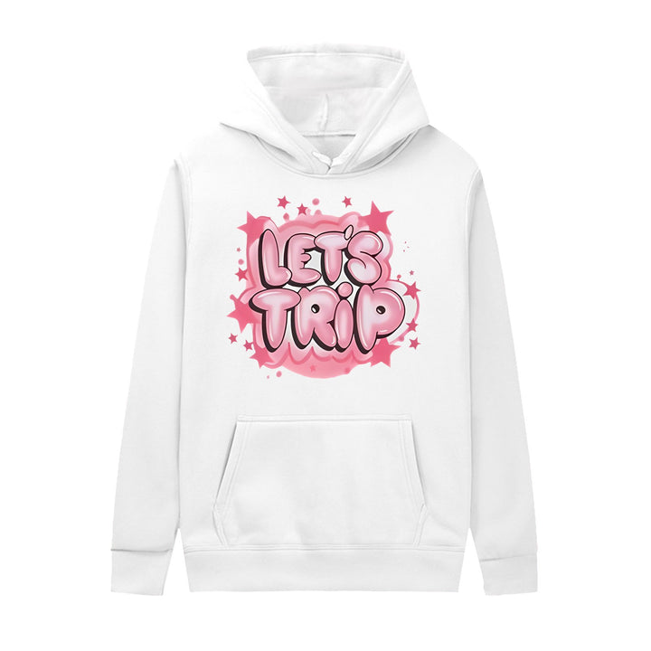 Women's hoodie with stylish graffiti print and comfortable fit Lisslune