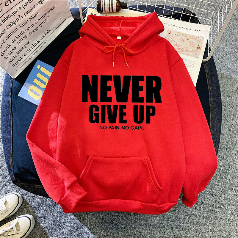 Women's hoodie with motivating lettering Lisslune 1772613019