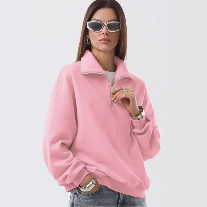 Women’s comfortable stand-up collar sweater Lisslune
