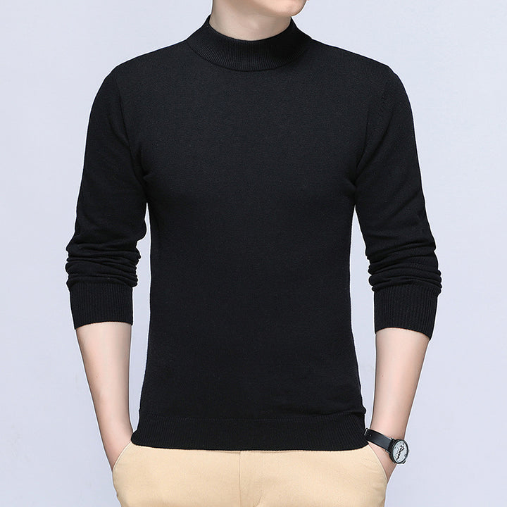 Men's stylish turtleneck sweater made of soft cotton blend Lisslune