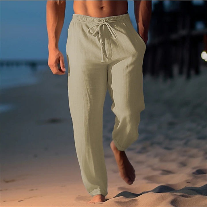 Men's breathable beach pants with adjustable waistband Lisslune